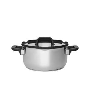 Puodas su dangčiu D24 cm 5,2 l nerūdijantis plienas Maku 635214