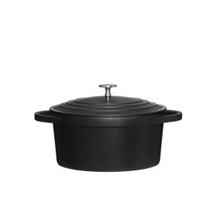 Puodas su dangčiu D24 cm 4,6 l lietas aliuminis Maku 638108