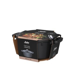 Puodas su dangčiu (troškintuvas) D20 cm 3,3 l ketus Maku 295731