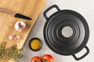 Puodas su dangčiu (troškintuvas) D20 cm 3,3 l ketus Maku 295731