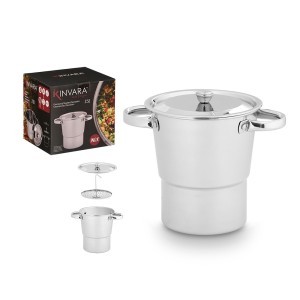 Garų puodas 2,5 l nerūdijančio plieno, tinka kuskusui Kinvara 12120