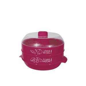 Garų puodas mikrobangų krosnelei dviejų aukštų 2,4 L Cook Concept KC2155