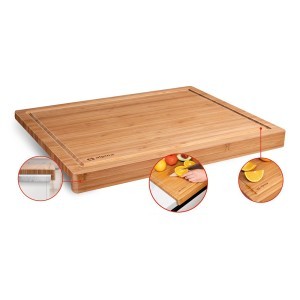 Lentelė pjaustymo 45x35x3,6 cm bambukas, prailgintas kraštas ALPINA 871125247356