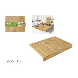 Lentelė pjaustymo 35x25x1,2 cm bambukas, prailgintas kraštas Quttin BQ0101867856