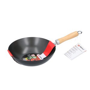 Keptuvė WOK D25x7 cm medine rankena ALPINA 871125213046