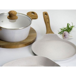 Keptuvė lietiniams blynams D28 cm NATURE aliuminis Ambition 34148