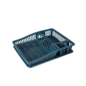 Džiovykla indams 38,5x31x8 cm plastikinė, mėlyna Urban Living 43218