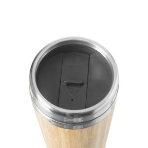 Puodelis kelioninis 380 ml  nerūd.plienas, bambukas 5Five 160716