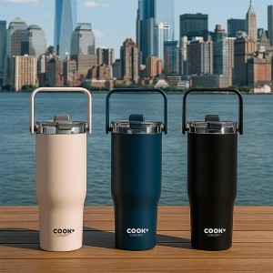 Puodelis kelioninis su rankenėle 900 ml Cook Concept KA0675