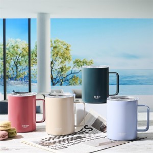 Puodelis kelioninis metalinis su dangteliu 420 ml BOGOTA Cook Concept KA0616