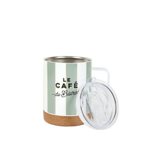 Puodelis kelioninis metalinis su dangteliu 420 ml BISTRO Cook Concept KA0617