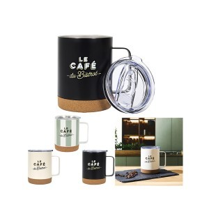 Puodelis kelioninis metalinis su dangteliu 420 ml BISTRO Cook Concept KA0617