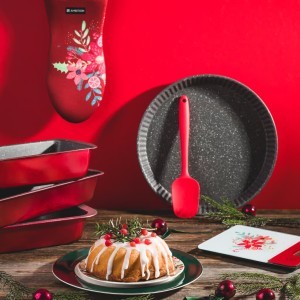 Karščiui atspari virtuvinė pirštinė Holly 32x14 cm neoprenas, raudona 76475
