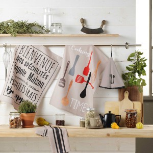 Rankšluostis virtuvei medvilninis D60 cm COUVERTS douceur d'intérieur