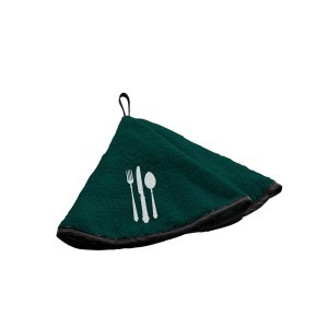Rankšluostis virtuvei medvilninis D60 cm COUVERTS emerald douceur d'intérieur