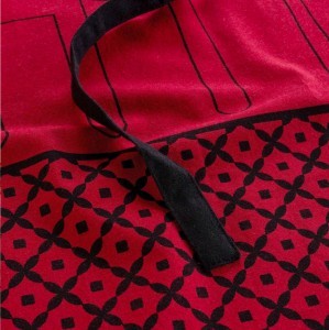 Prijuostė medvilninė 60x84 cm CUISILINE raudona douceur d'intérieur