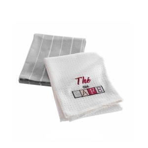 Rankšluostis virtuvei medvilninis 2 vnt 50x70 DEJEUNER douceur d'intérieur