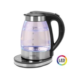 Virdulys elektrinis stiklinis 1,8 L su temp. reguliavimu LED 68174 LUND