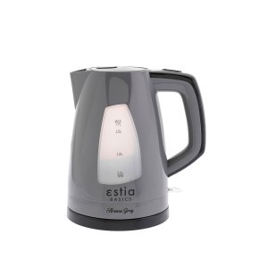 Virdulys elektrinis 1 l pilkos sp. 20,5x17,5x23,5 cm Aroma Grey Estia 06-10089