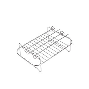 Grotelės karšto oro gruzdintuvei su iešmeliais 20x14,5x8 cm Quttin BQ01015478486