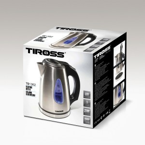Virdulys elektrinis metalinis 1 L 1630W TIROSS TS1362