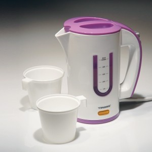 Virdulys elektrinis plastikinis 0,5 L su 2 puodeliais TIROSS TS1360