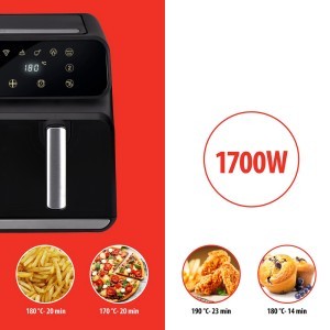 Gruzdintuvė karšto oro dviguba 8 L 1700 W ALPINA 871125224012