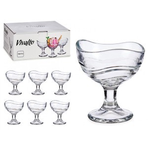 Indelis ledams/desertui 6vnt 135 ml stiklas Vivalto 41341