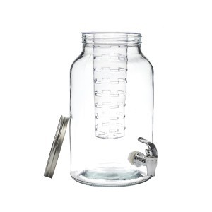 Indas stiklinis skysčiams su kraniuku su filtru 5,5 L talpos KA5854