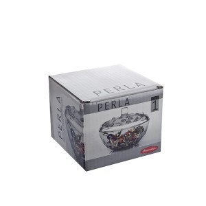 Saldaininė su dangteliu stiklinė D14 cm H11 cm 64393 PASABAHCE