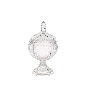 Saldaininė stiklinė su dangteliu H15xD7 cm Home Deco KA6234