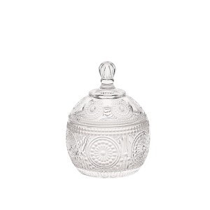 Saldaininė stiklinė su dangteliu H9x9 cm Home Deco KA6236
