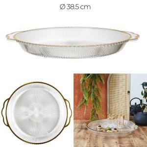 Padėklas plastikinis D38,5x4 cm Home Deco KA0596