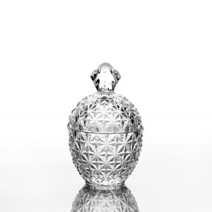 Saldaininė stiklinė su dangteliu 10x16 cm HR-GJ026