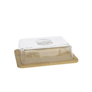 Padėklas sūriui su plastikiniu dangčiu 26x21 cm 8445393030012