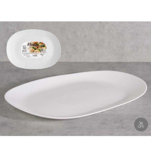 Padėklas/lėkštė 25,5x34x2,5 cm opalo stiklas Vivalto 92479