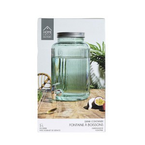 Indas stiklinis skysčiams su kraniuku 5 L talpos Cook Concept KA0495