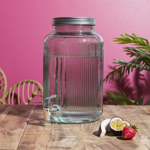 Indas stiklinis skysčiams su kraniuku 5 L talpos Cook Concept KA0495