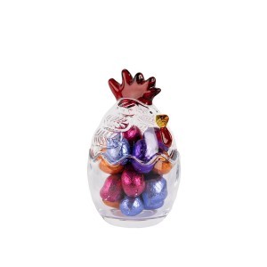 Indelis stiklinis saldainiams Gaidys 8x14 cm velykinis Clayre