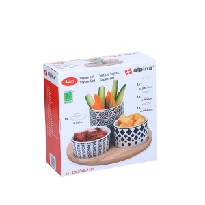 Indų rinkinys užkandžiams 4 vnt. ALPINA 871125224034