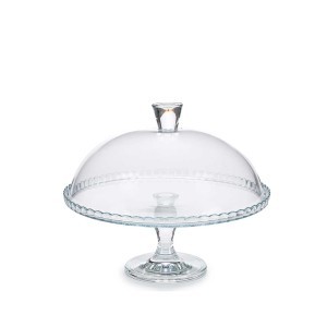 Tortinė su kojele ir dangčiu D32xH26 cm stiklinė Pasabahce 33184
