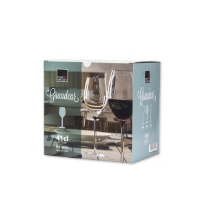 Taurės vynui 410 ml 6 vnt komplektas Grandeur 761002S