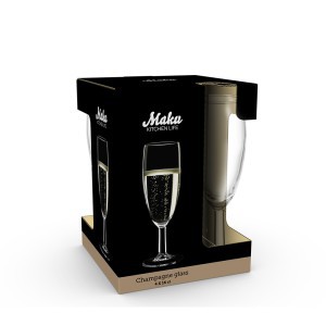 Taurės šampanui 160 ml 4 vnt komplektas Maku 642419