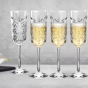 Taurės šampanui 175 ml 4 vnt komplektas TIMELESS Pasabahce 722291