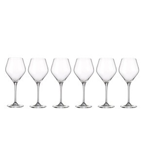 Taurės vynui 400 ml 6 vnt komplektas Crystal Bohemia 6341SJ0340