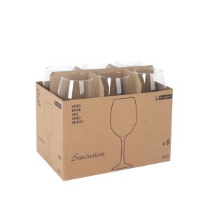 Taurės vynui 470 ml 6 vnt komplektas Arcoglass 4580470