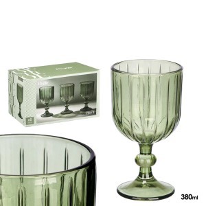 Taurės vynui 380 ml 6 vnt komplekt. žalios sp. Chloe Vivalto 12402