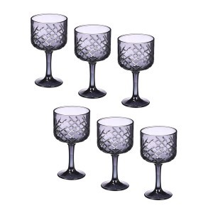 Taurės 480 ml 6 vnt komplekt. pilkos sp. Crystal Vivalto 12369