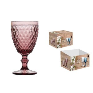 Taurės 350 ml 6 vnt komplektas, violetinė sp. La Mediterranea 832LXP21D