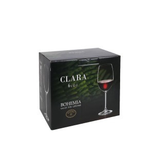 Taurės vynui 450 ml 6 vnt komplektas Clara BOHEMIA 6344S03245